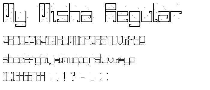 My Misha Regular font